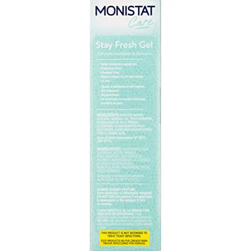 Monistat Stay Fresh Gel, Odor Eliminating Gel for Feminine Care, Fragrance Free Vaginal Gel, Prefilled Monistat Au supplements