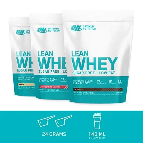 Optimum Nutrition Lean Whey Protein Powder, Low Fat, Sugar Free Diet Protein Powder Optimum Nutrition Au supplements