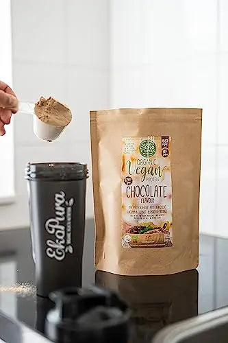Ekopura Natural Vegan Protein - Chocolate - 500g | 76% Protein | 100% Plant-Based Ingredients Ekopura Au supplements