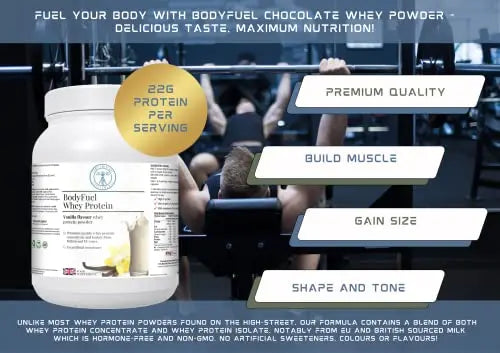 Complementary Supplements - BodyFuel Whey Protein Isolate & Concentrate Vanilla Flavour Complementary Supplements Au supplements