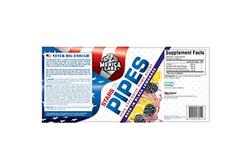 'Merica Labz Stars 'N Pipes High Explosive Pump Agent, Stimulant-Free, 6G of L-Citrulline 'Merica Labz Au supplements