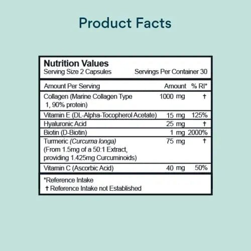 Bettervits Collagen Complex | 1000mg Hydrolyzed Capsules | Skin | Hair | Nails Bettervits Au supplements