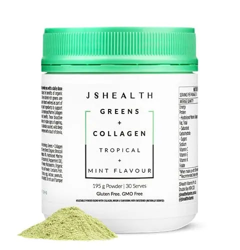 JSHealth Super Greens Powder - Greens & Collagen Powder - Superfood Powder with Marine Collagen Peptides JSHealth Au supplements