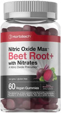 Nitric Oxide Beet Root Gummies | 60 Count | with Nitrates | Natural Strawberry Flavor Horbäach Au supplements