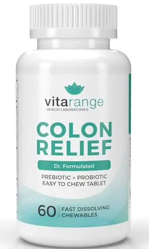 Colon Relief by VitaRange- Fast Constipation and Bloating Relief with Sunfiber Prebiotic Vita Range Au supplements