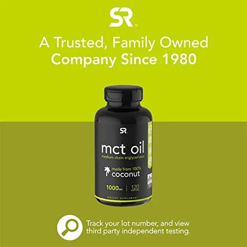 Sports Research Keto MCT Oil Capsules derived from Coconut Oil | Keto Fuel for The Brain Sports Research Au supplements