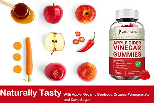 (2-Pack | 120 Gummies) Premium Apple Cider Vinegar Gummies - Raw, Natural, Unfiltered ACV JB Wellness Co Au supplements