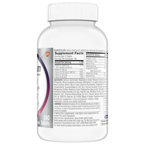Centrum Minis Silver Women's Multivitamin for Women 50 Plus, Multimineral Supplement with Vitamin D3, B Vitamins, Non-GMO Ingredients Centrum Au supplements