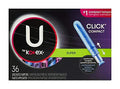 U by Kotex Click Compact Tampons, Super Absorbency, Unscented, 36 Count U by Kotex Au supplements