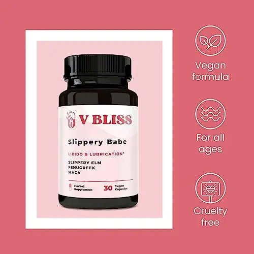 V Bliss Slippery Babe Vaginal Moisturizer Capsules | Relieves Vaginal Dryness with Slippery Elm V Bliss Au supplements