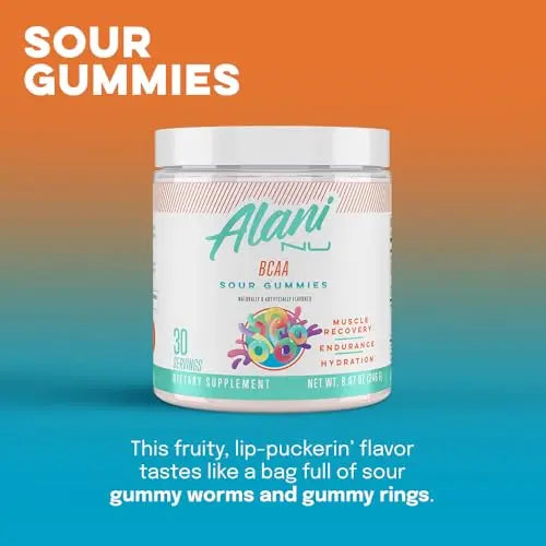 Alani Nu Rainbow Candy Pre Workout and BCAA Sour Gummies Post Workout Powder Alani Nu Au supplements