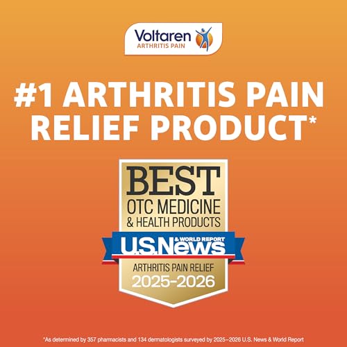 Voltaren Arthritis Pain Gel for Powerful Topical Arthritis Pain Relief with Diclofenac - NEW Easy Open Cap - 100 g Tube And 20 g Travel Size Tube Voltaren Au supplements