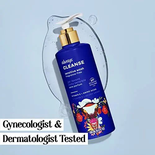 Always Cleanse Feminine Intimate Wash For Women, Ph Balanced For Sensitive Skin, Fragrance-Free Always Au supplements
