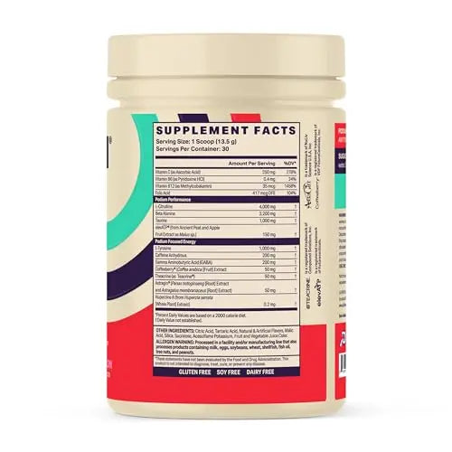 Podium Nutrition, Fuse Pre Workout Powder, Sour Watermelon, 30 Servings, Beta Alanine Podium Nutrition Au supplements