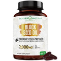 Organic Black Seed Oil Capsules - 3 Month Supply - 180 Count (2000mg Per Serving) Mother Nature Organics Superfoods for Organic Living Au supplements