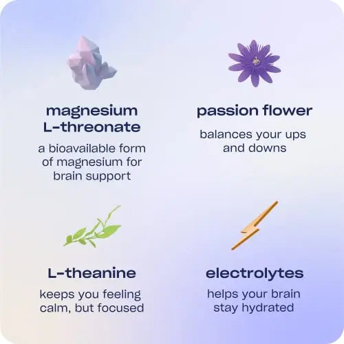 Recess Mood Powder, Calming Magnesium L-Threonate Blend with Passion Flower Drink Recess Inc. Au supplements