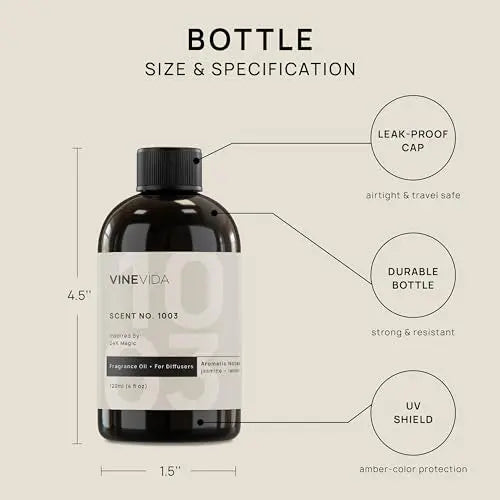 VINEVIDA [4 Fl Oz] Scent NO. 1003 Fragrance Oil for Cold Air Diffusers, Aromatic VINEVIDA Au supplements