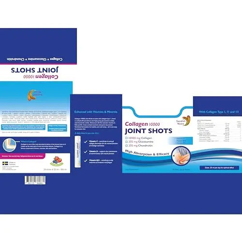 Swedish Nutra Collagen 10000 Joint Shots | High Strength Type 1, 2 & 3 Collagen for Body, Joints & Ligaments Swedish Nutra Au supplements