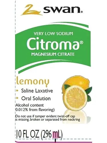 Swan Lemon Magnesium Citrate Oral Solution (10 oz), Natural Lemon Flavor, Gentle Deal Dave Au supplements