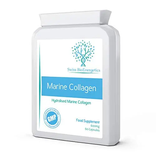Marine Collagen 600mg 60 Capsules - Highly Bioavailable Naticol® Type 1 swiss bioenergetics Au supplements