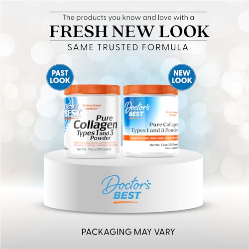 Doctor's Best Pure Collagen Types 1 & 3, Promotes Healthy Skin Hair & Nails – Bone & Joint Support, 7.1 Ounce (Pack of 1) Doctor's BEST Au supplements