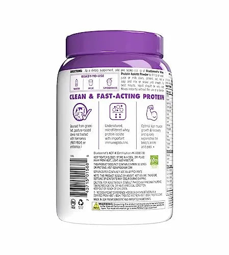 Bluebonnet Nutrition Whey Protein Isolate Powder, 14 Serving, Vanilla, 1 lb Bluebonnet Au supplements