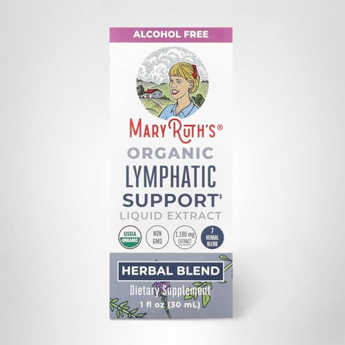 MARYRUTH'S Lymphatic Support Liquid Drops USDA Organic | Herbal Blend with Echinacea & Elderberry | Blue Vervain