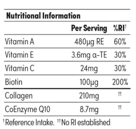 Collagen Peptides CoQ10 Vitamin Gummies. Vitamins A C Supplement, Biotin. Supports Collegen SOLV Au supplements