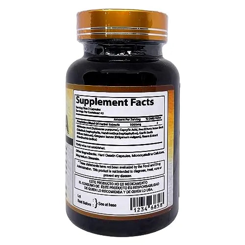 Productos El Colibri Candida Hongos 90 Capsules Productos El Colibri Au supplements