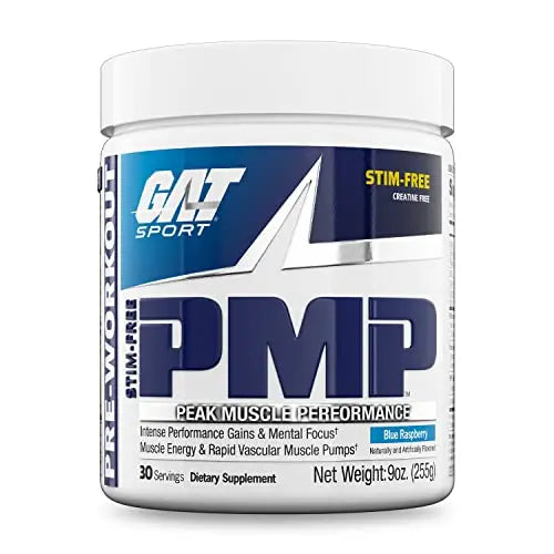 GAT SPORT PMP (Peak Muscle Performance), Pre-Workout, 30 Servings (Blue Raspberry GAT SPORT Au supplements