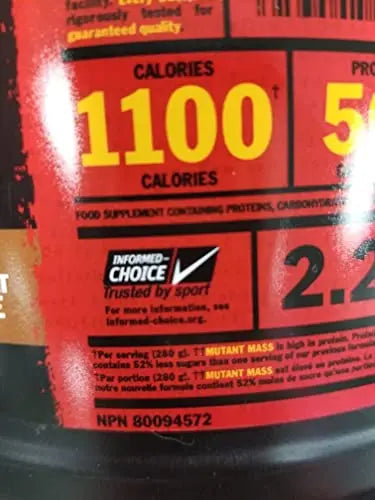 MUTANT Mass Weight Gainer Protein Powder, High-Calorie Workout Shakes Mutant Au supplements