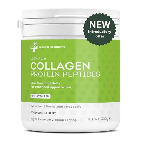 100% Pure Collagen Powder Protein Peptides - General Healthcare 300g Supplement General Healthcare Au supplements