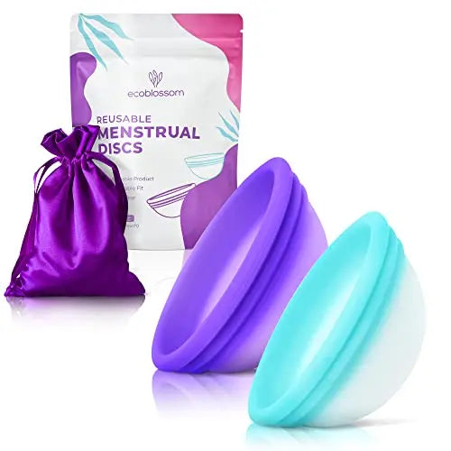 Ecoblossom Menstrual Original Disc - Set of 2 Reusable Period Discs Regular (Small & Large (Pack of 2)) EcoBlossom Au supplements