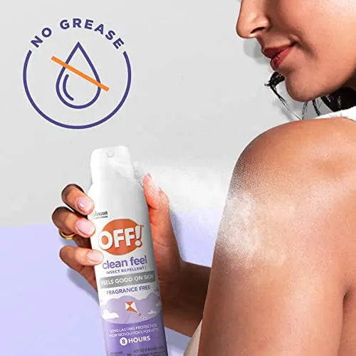 OFF! Clean Feel Insect Repellent Aerosol with 20% Picaridin, Bug Spray OFF! Au supplements