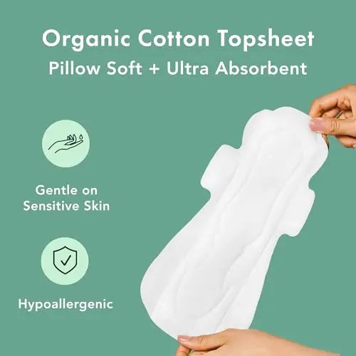 Rael Pads for Women, Organic Cotton Cover - Period Pads with Wings, Feminine Care, Sanitary Napkins Rael Au supplements