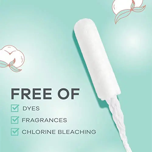 TAMPAX Pure 100% Organic Cotton Core Super Absorbency Tampons - 24 ct Tampax Au supplements