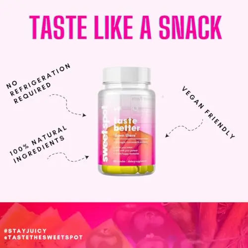 Sweet Spot - Pineapple Extract Vaginal Probiotics to Taste Great - 60 Capsules - Supports Vaginal Health TASTE THE SWEET SPOT Au supplements