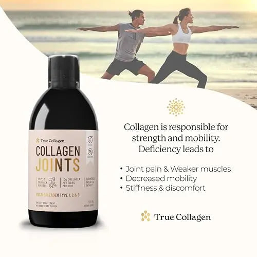 True Collagen Joint Peptides - Pack of 500ml, Berry Flavour | Dietary Supplements with Turmeric & Green Tea Extract True Collagen Au supplements
