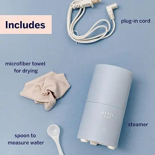 Pixie Menstrual Cup & Disc Steamer Sterilizer 2.0 - Kills 99.9% of Germs with Cleaner Steam Pixie Cup Au supplements