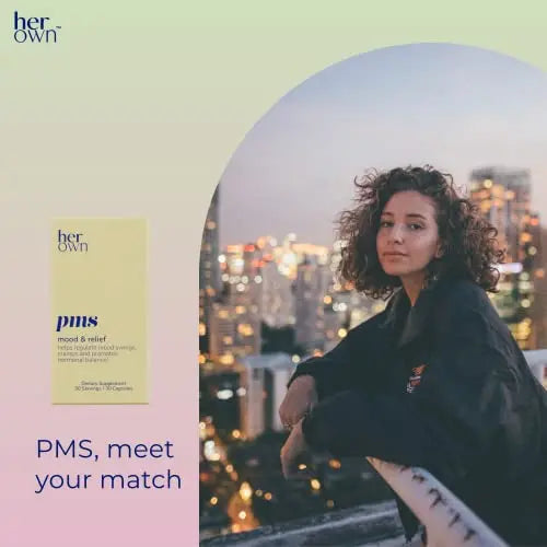 her own PMS, Supports PMS Symptoms, Promotes Positive Mood, Natural Hormone Balance her own Au supplements