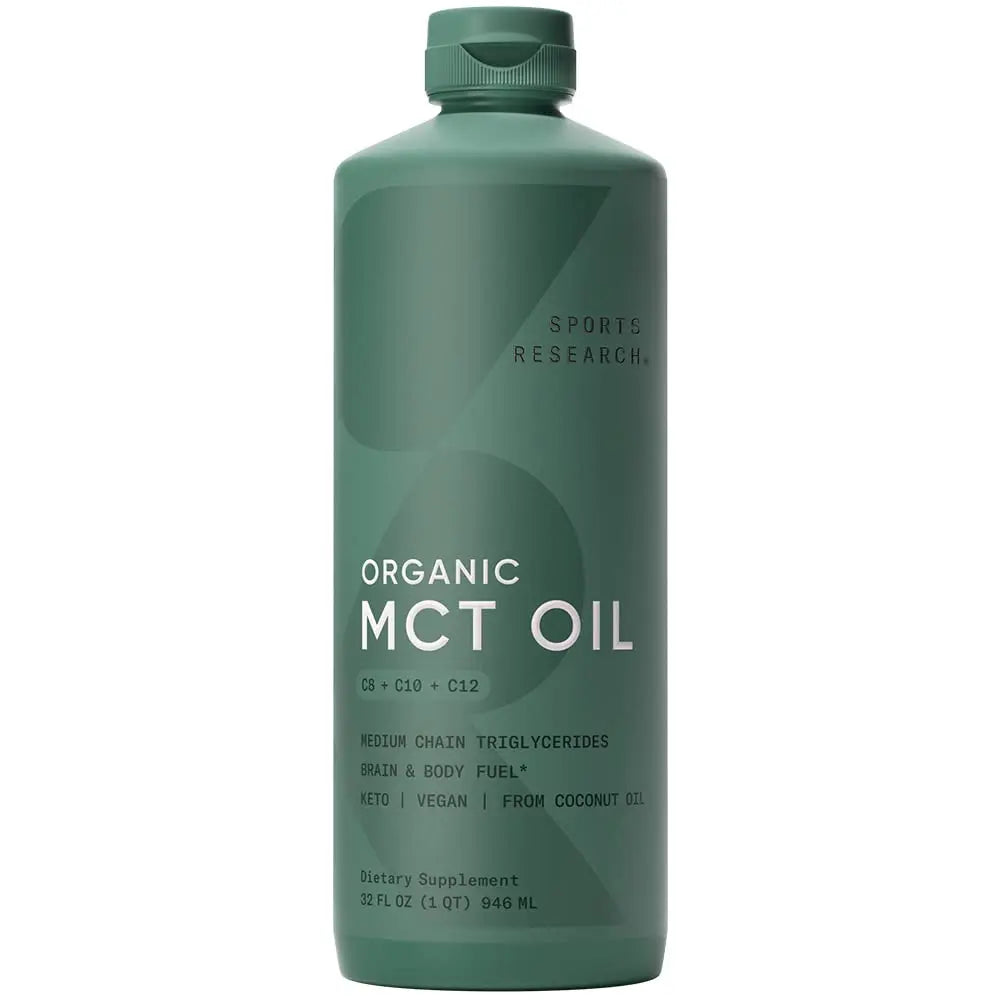 Sports Research Keto MCT Oil from Organic Coconuts - Fatty Acid Fuel for Body Sports Research Au supplements
