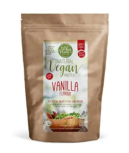 Ekopura Natural Vegan Protein – Vanilla - 500g | 75% Protein | Free from Allergens Ekopura Au supplements