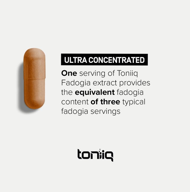 Toniiq Fadogia Agrestis - Ultra High Potency 30:1 Extract - 1200mg Per Serving - Highly Concentrated - Third-Party Lab Tested - 120 Capsules Toniiq Au supplements