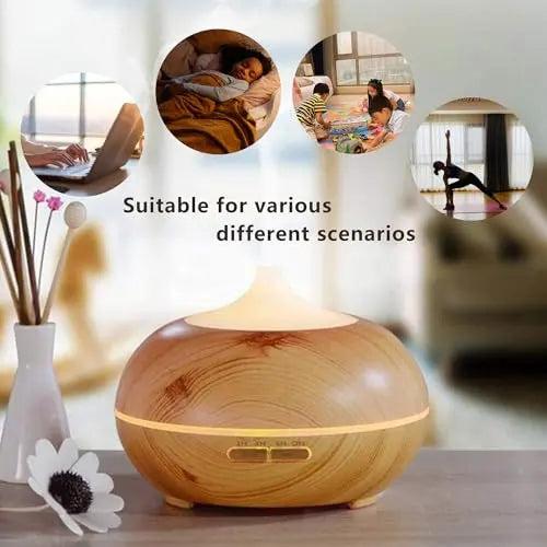 Essential Oil Diffuser, Aromatherapy humidifier, ultrasonic Cold Mist humidifier, 4 Timing Settings TinasChoice Au supplements