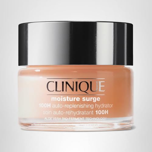 Clinique Moisture Surge 100H Auto-Replenishing Hydrator Oil Free Face Moisturizer | With Hyaluronic Acid, Aloe Bioferment and Vitamins C + E