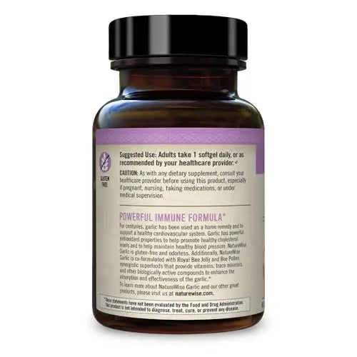 NatureWise Garlic Odorless Softgels 1500mg Support Teeth & Immune System Health NatureWise Au supplements
