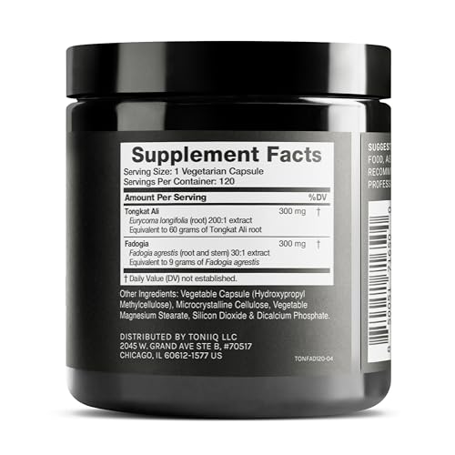 Ultra Concentrated 69,000mg Tongkat Ali Fadogia Agrestis Blend – 200:1 Tongkat Ali + 30:1 Toniiq Au supplements