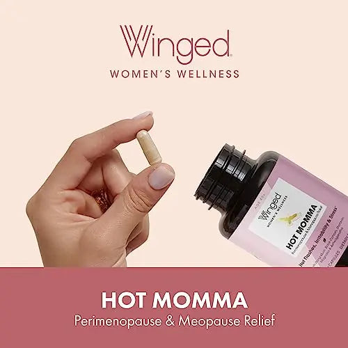 Winged Wellness Hot Momma, Perimenopause & Menopause Supplement - Vegan Menopause Winged Wellness Au supplements
