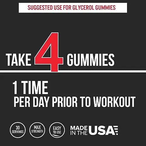 VitaPatch Glycerol Gummy - Non Stim Preworkout Premium Pump Supplement - Glycerol VitaPatch Au supplements