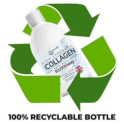Reverse Life Marine Collagen + Green Tea Liquid Supplement Drink High-Strength 10,000mg Hydrolysed Reverse Life Au supplements